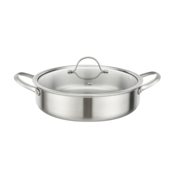 סוטאז' נירוסטה ROSO Silver 28 ס"מ